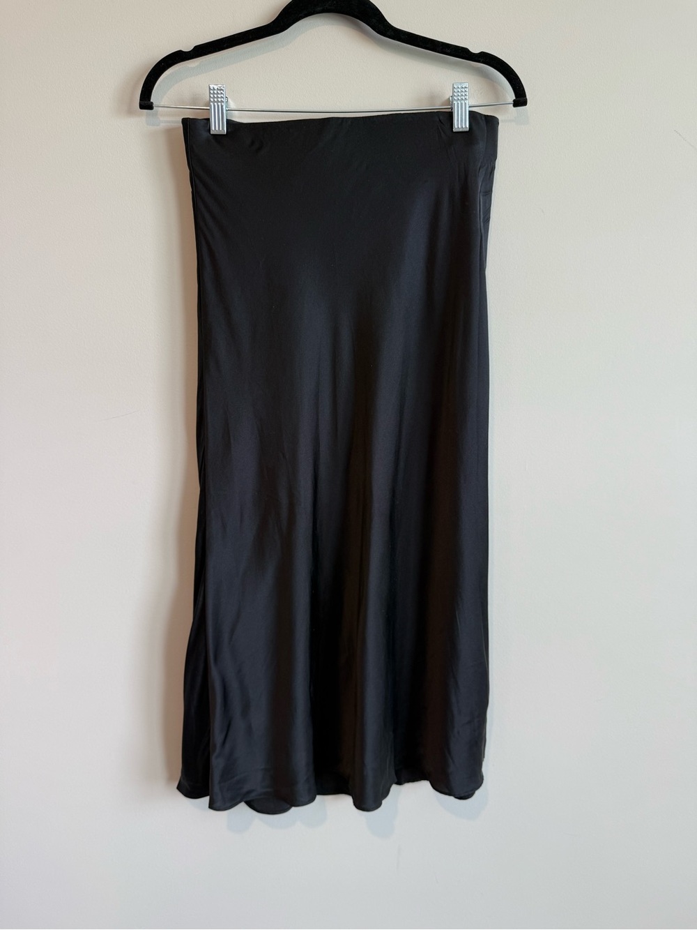 Quince Black 100% Washable Silk Maxi Skirt Size Small - Picture 3 of 8